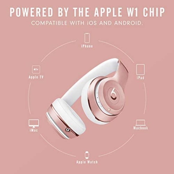 *PRICE FIRM* Beats Solo3 Wireless On-Ear Headphones (Rose Gold) - Picture 9 of 11